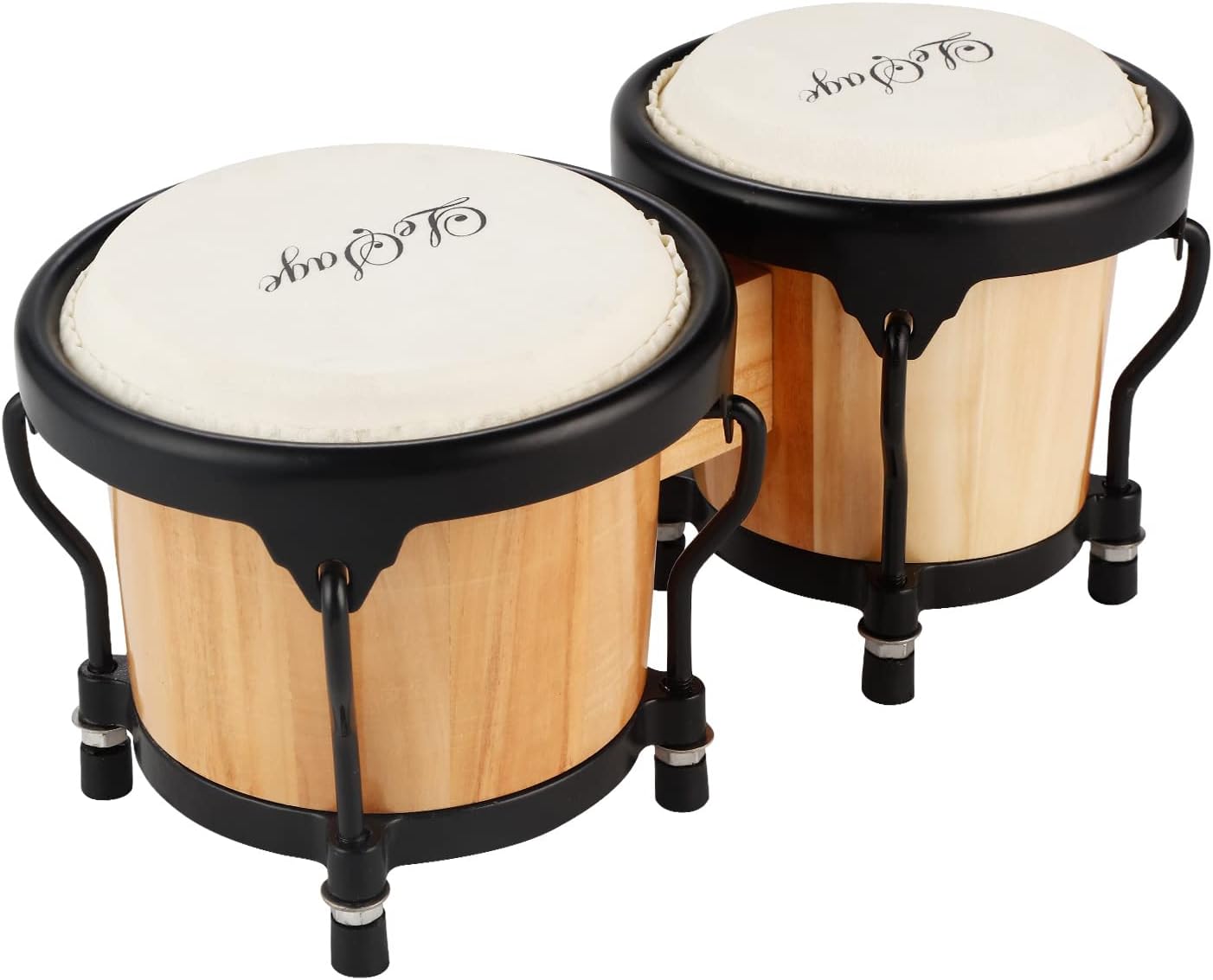 LeSage Drum for Adults Kids Beginner Starter 4 in and 5 in Natural Wood Professional Musical Instruments