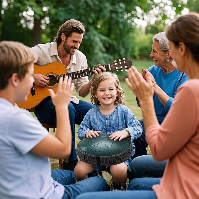 LeSage Steel Tongue Drums for Adults Ethereal Drum for Outside with Music Book Rain Meditation Drum for Relaxation Yoga Sound Healing Instruments