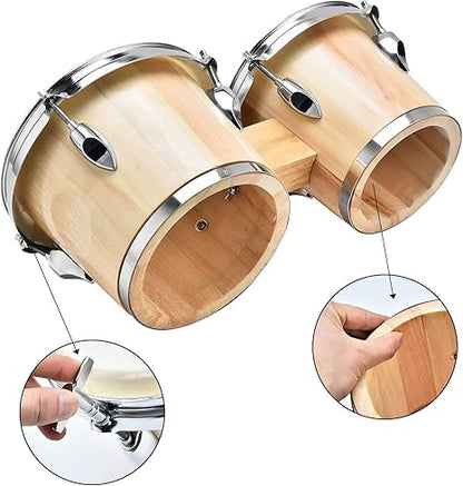 LeSage Drum for Kids Adults Beginner Natural Real Skin Drum Head with Tuning