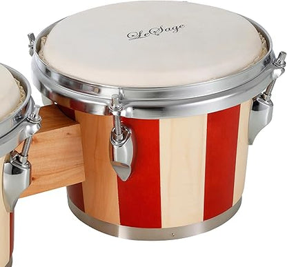LeSage Drum for Kids Adults Beginner Natural Real Skin Drum Head with Tuning