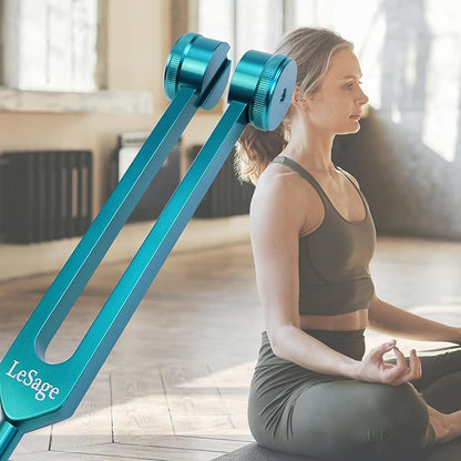 LeSage 128 hz Tuning Fork for Medical Weighted Tuning Forks for Healing 128 hertz Diapason Tuning Fork C128 Tuning Fork 128HZ Green