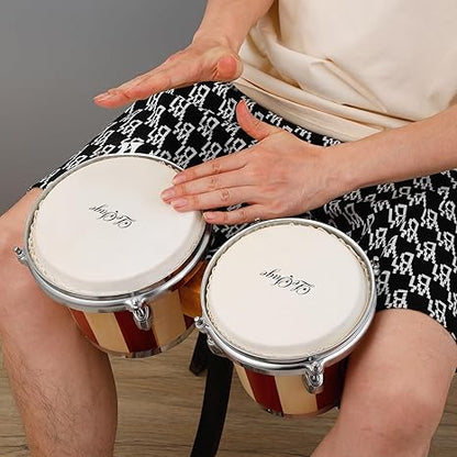 LeSage Drum for Kids Adults Beginner Natural Real Skin Drum Head with Tuning