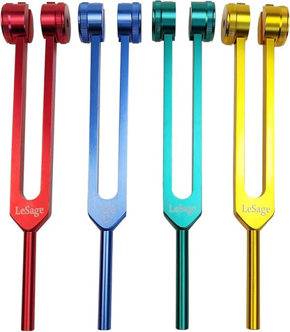 LeSage 128 hz Tuning Fork for Medical Weighted Tuning Forks for Healing 128 hertz Diapason Tuning Fork C128 Tuning Fork 128HZ Green