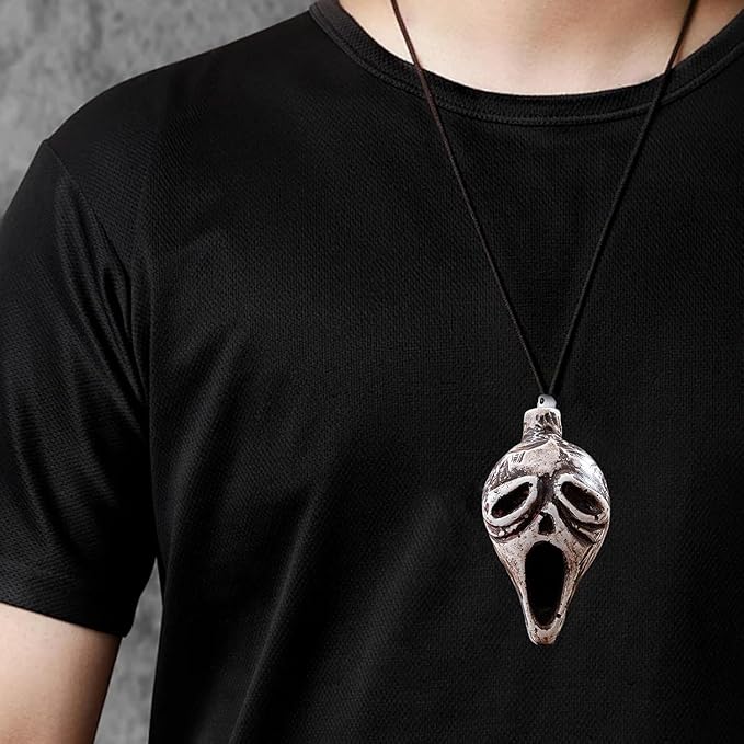Aztec Death Whistle, Loudest Human Sounding Screams 125+ dB Skull Death Whistle Human Sounding