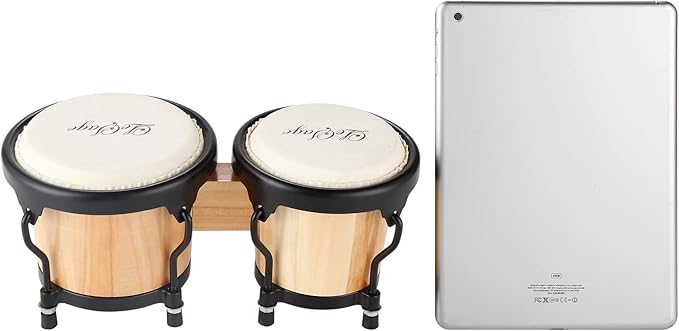 LeSage Drum for Adults Kids Beginner Starter 4 in and 5 in Natural Wood Professional Musical Instruments