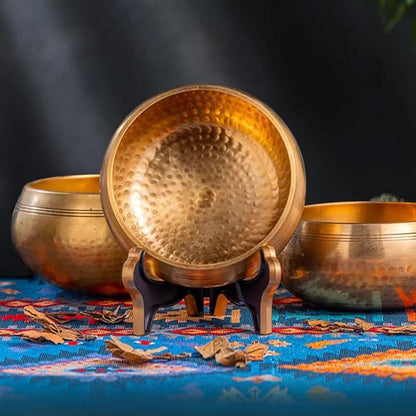 Tibetan Singing Bowl Set (3.5″ Original) (8cm)（9.5cm)