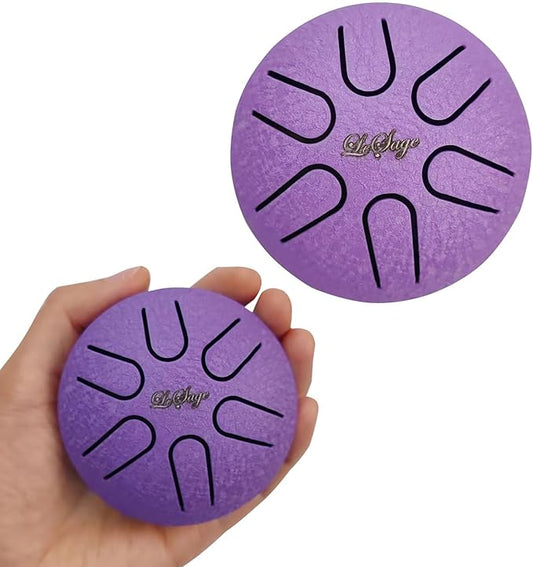 LeSage Steel Tongue Drums for Adults Ethereal Drum for Outside with Music Book Rain Meditation Drum for Relaxation Yoga Sound Healing Instruments