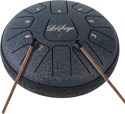 LeSage Steel Tongue Drums for Adults Ethereal Drum for Outside with Music Book Rain Meditation Drum for Relaxation Yoga Sound Healing Instruments