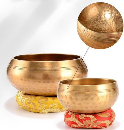 Tibetan Singing Bowl Set (3.5″ Original) (8cm)（9.5cm)