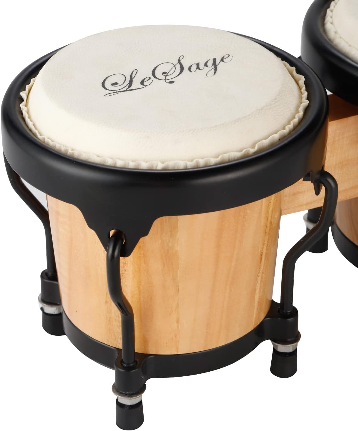 LeSage Drum for Adults Kids Beginner Starter 4 in and 5 in Natural Wood Professional Musical Instruments